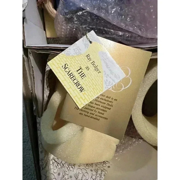 Franklin Mint Heirloom Scarecrow Porcelain Doll Wizard Of Oz With Papers - Picture 3 of 5